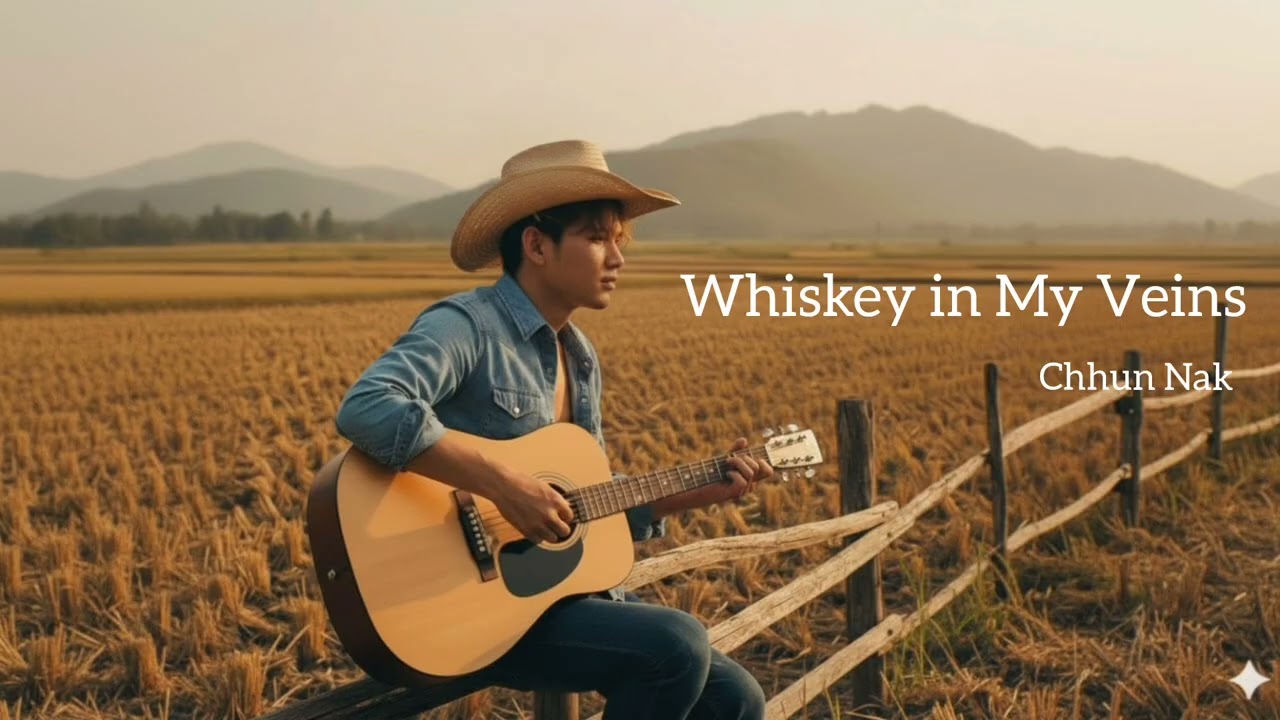 Chhun Nak - Whiskey in My Veins [ Official Music Audio ] - English Song Chill Country