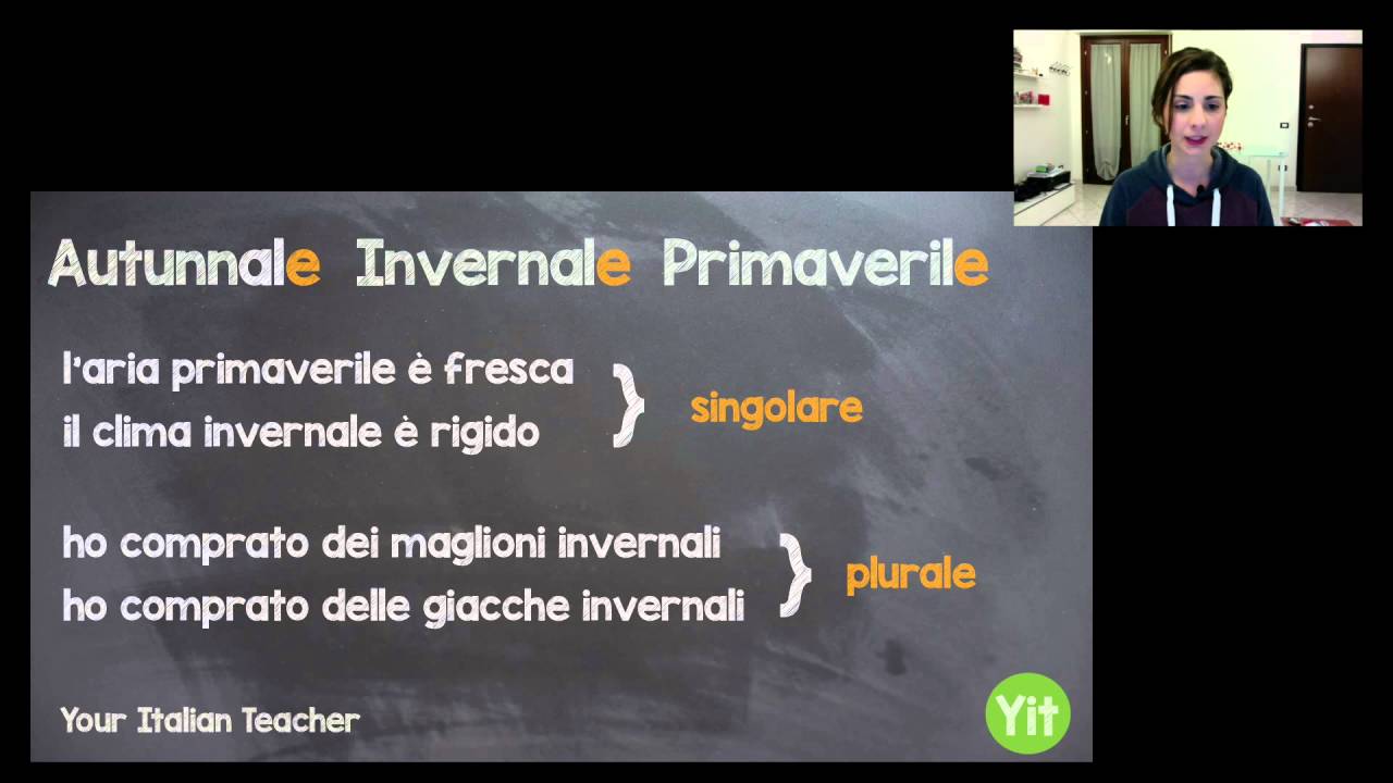 Gli aggettivi delle stagioni