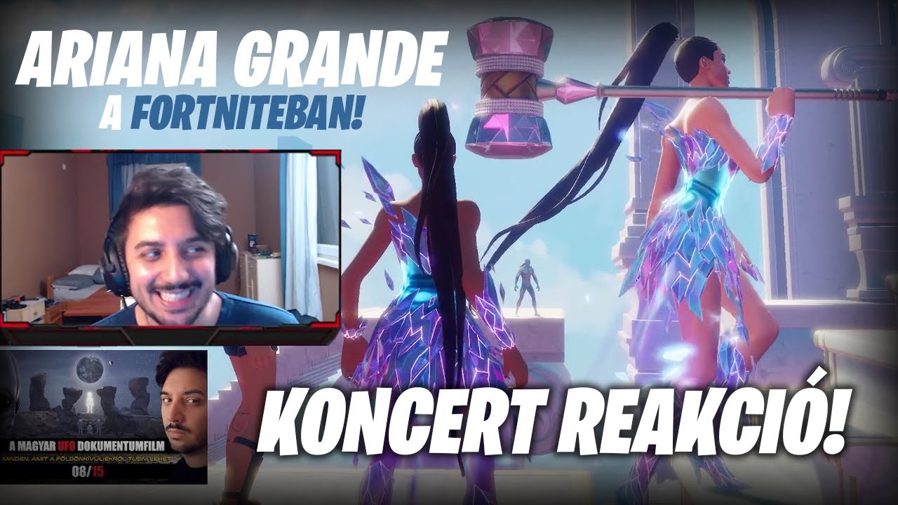 ARIANA GRANDE A FORTNITEBAN! | ÉLŐ REAKCIÓ (Fortnite Battle Royale)