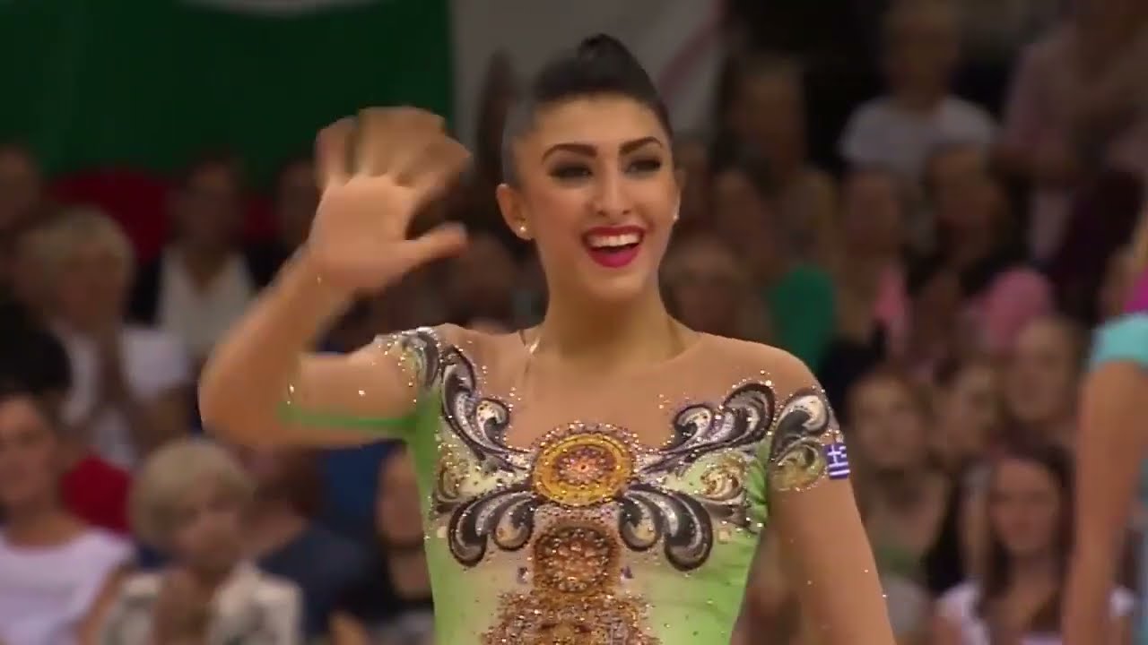 Varvara Filiou hoop music and performance 2015 World Championships