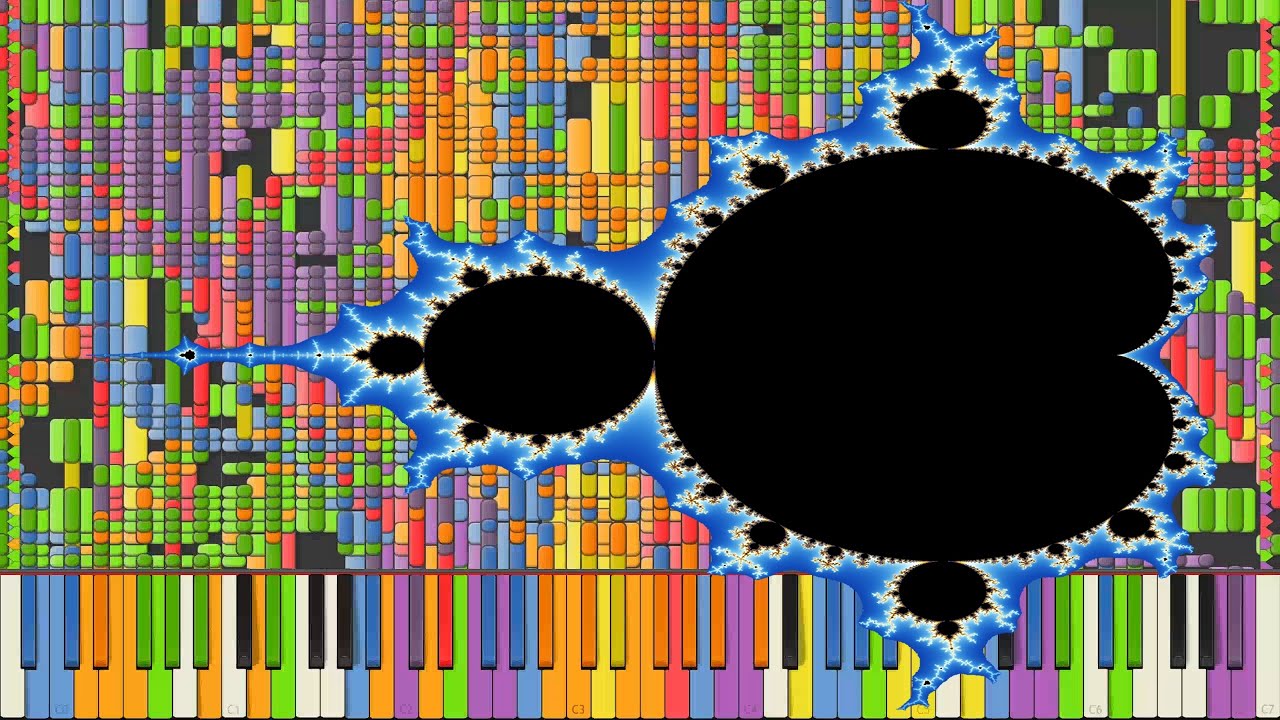 [Black MIDI] Synthesia &ndash; Fractal Images 1 million ~ TheSuperMarioBros2