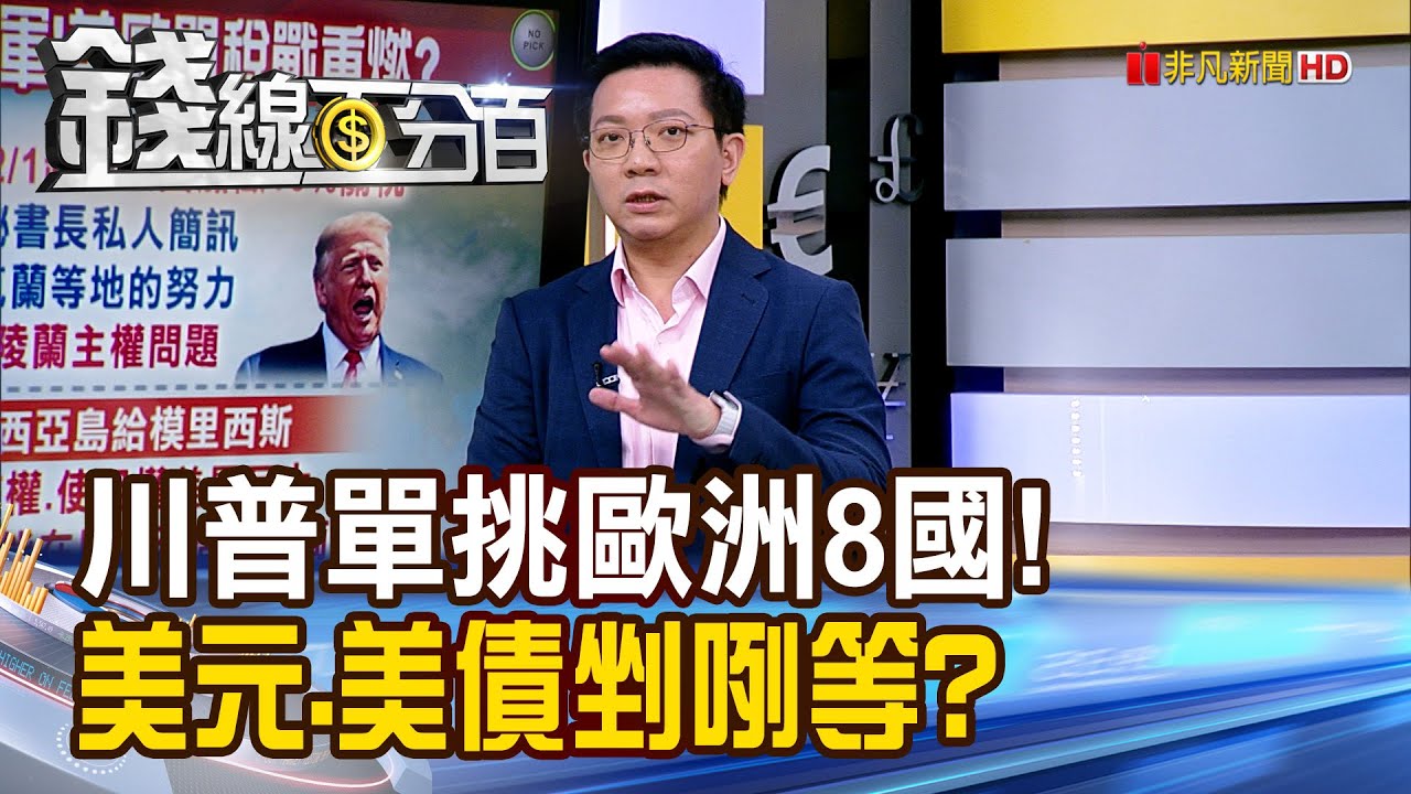 《川普單挑歐洲8國聯軍! 美元.美債剉咧等?》【錢線百分百】20260121-3│非凡財經新聞│