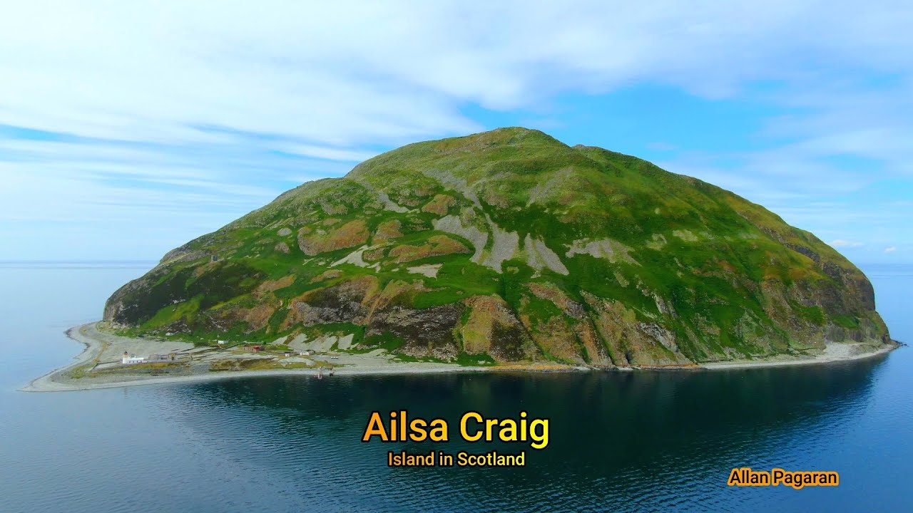 Ailsa Craig Island in Scotland