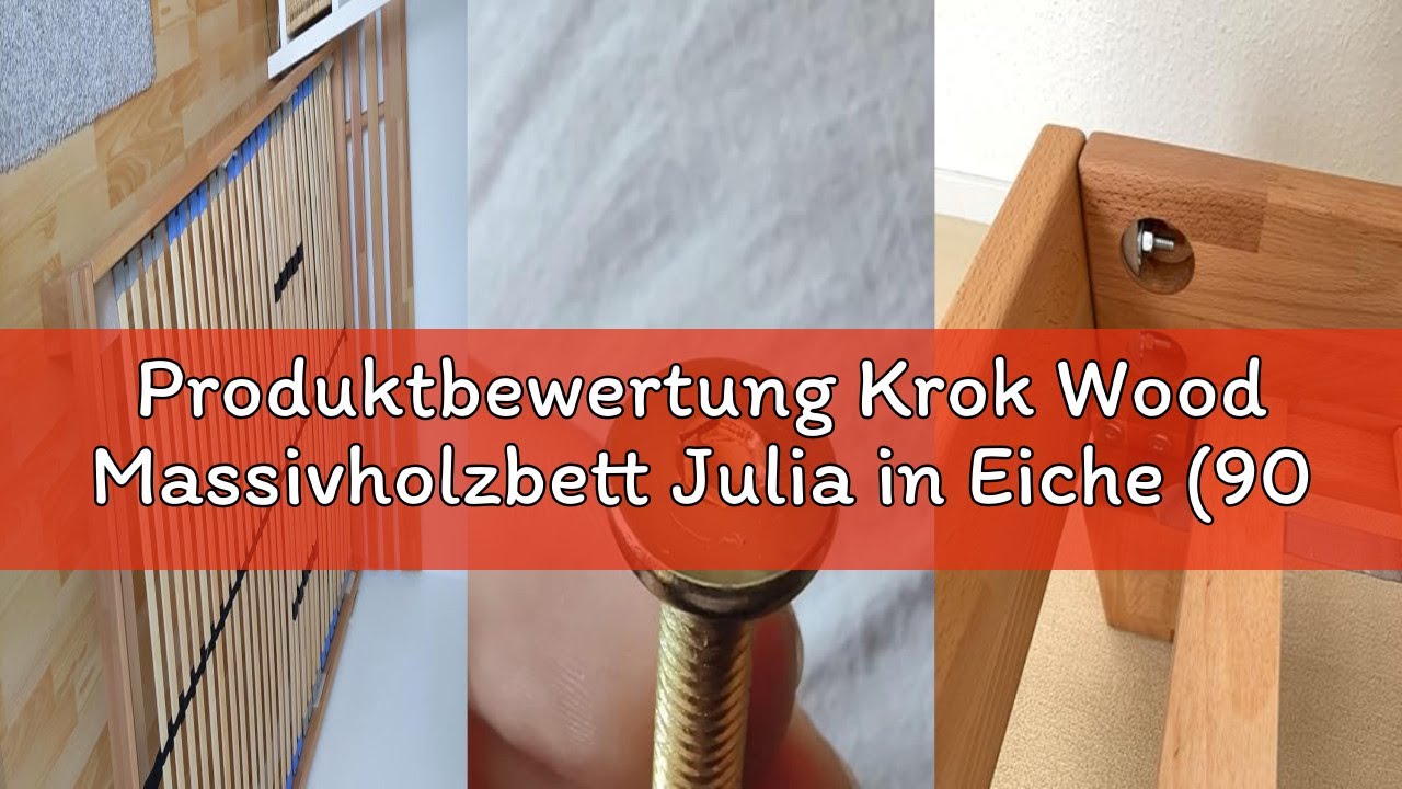 Produktbewertung Krok Wood Massivholzbett Julia in Eiche (90 x 200 cm)