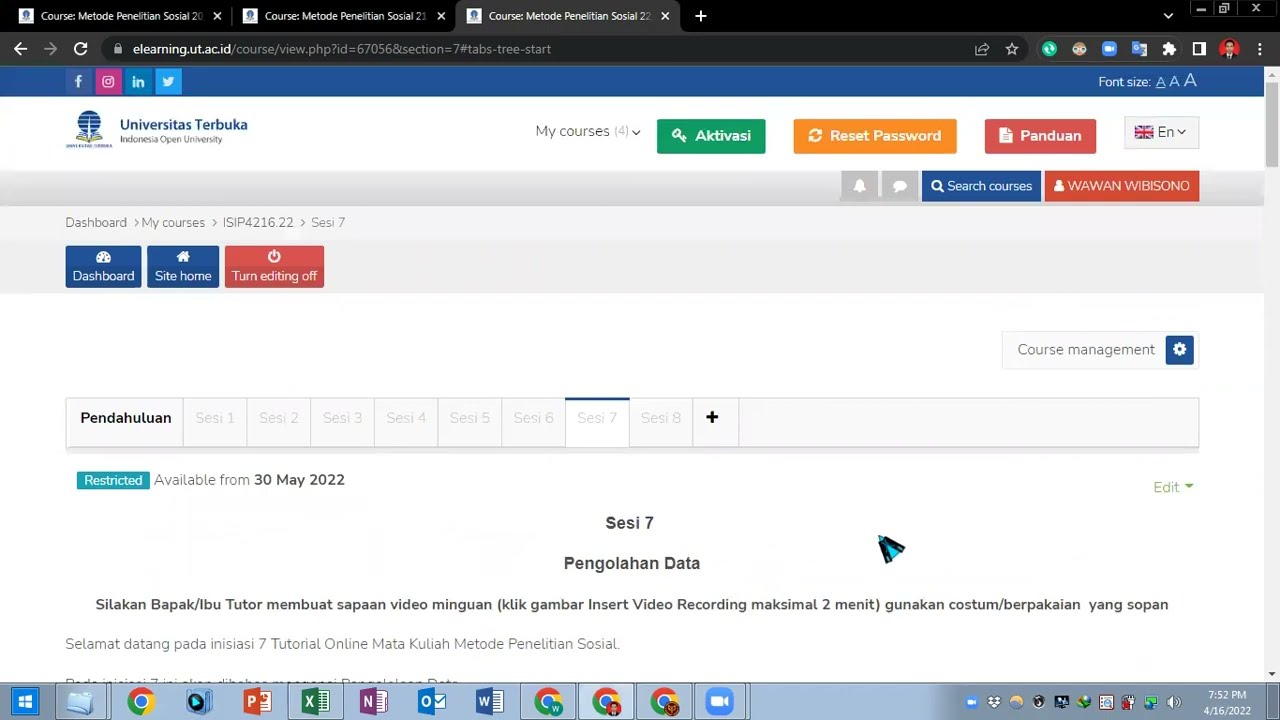 Tutorial Upload Video Sapaan E-Learning UT | Teknik Sisipkan Embed