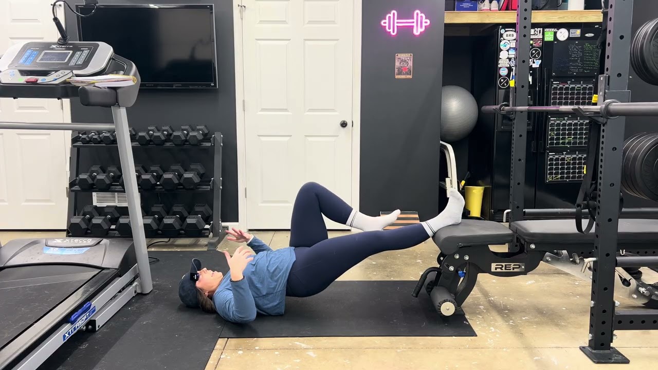Single Leg Long Lever Foot Elevated Glute Bridge Iso Hold