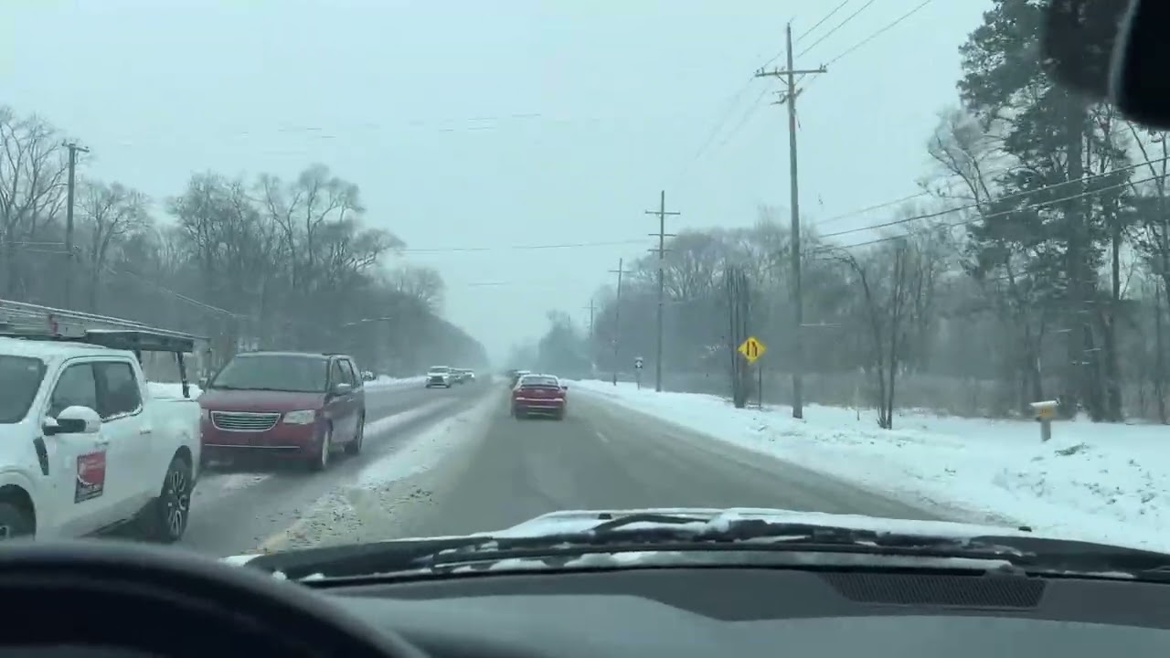 Back in Michigan getting some cataract surgery driving in the ice and snow