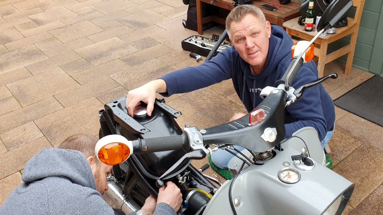 Neu ! Simson Schwalbe Tank mit Tankanzeige von Smart - Fuchs ! Mit Jonas !