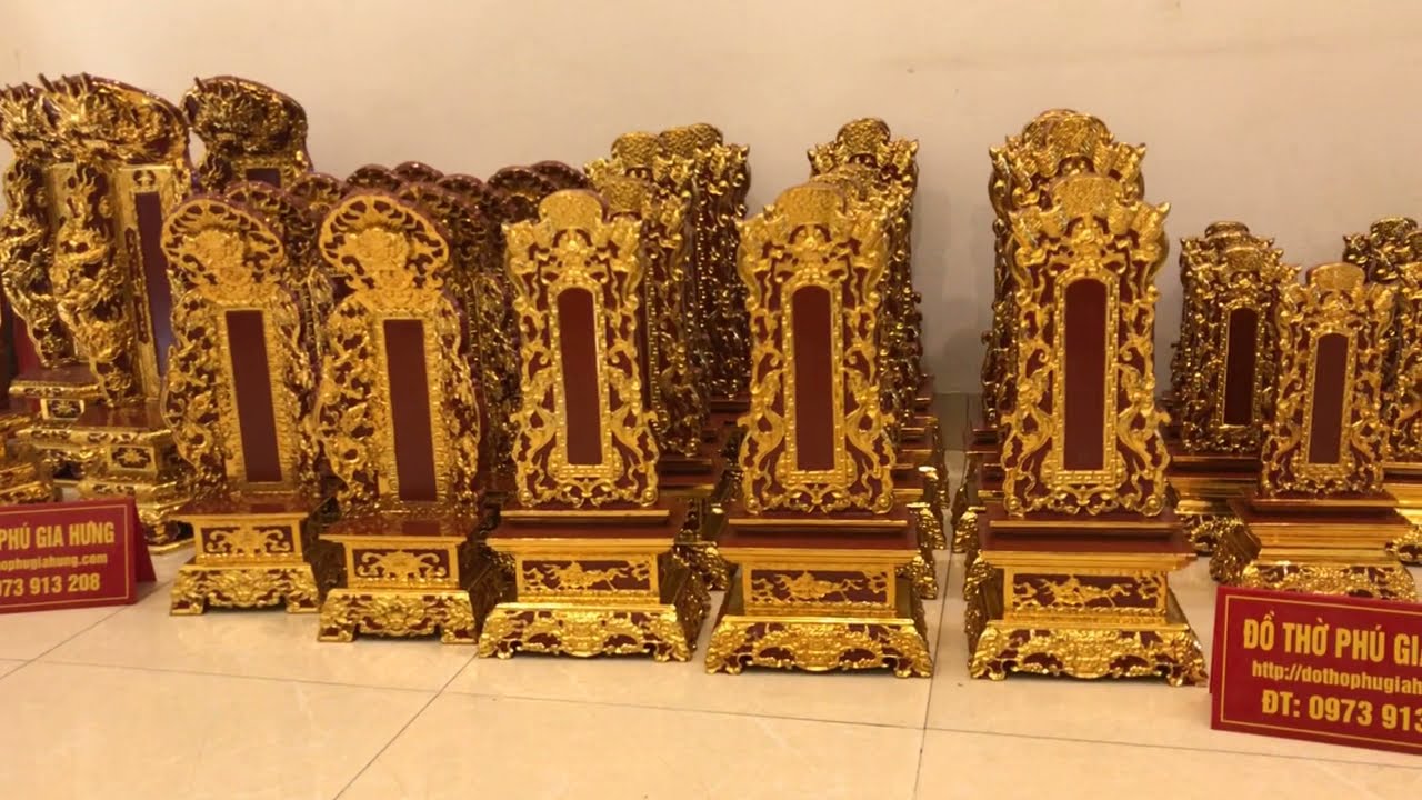 Bài vị thờ gia tiên sơn son thếp vàng - Nét đẹp truyền thống và sự trang trọng đt: 0973913208 #baivi