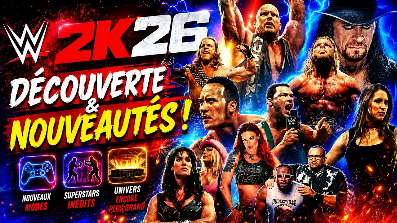 #4🏝️ WWE 2K26 TEST, le retour du CATCH 2026 !