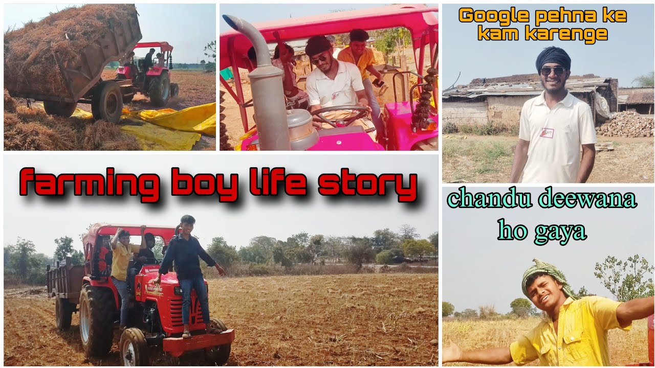 Tractor se chana loading #farming boys #villagelife dk dilip vlogs 