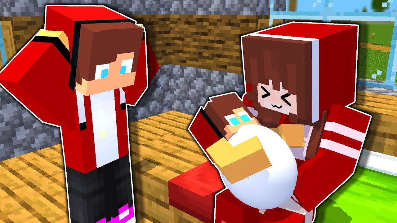 Maizen :JJ had a baby👶 - Minecraft Parody Animation Mikey and JJ