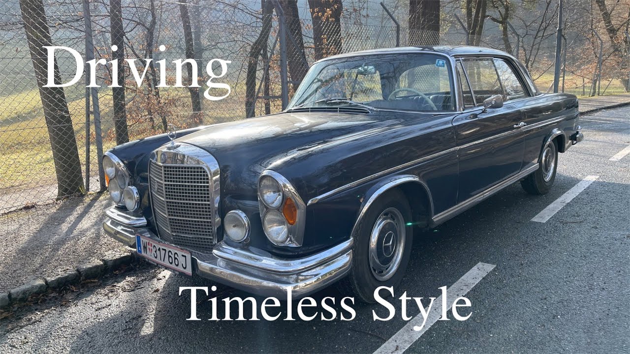 Flossen Coupé Mercedes Benz 220 SE【Ausflug】Oldtimer - Driving in the Winter