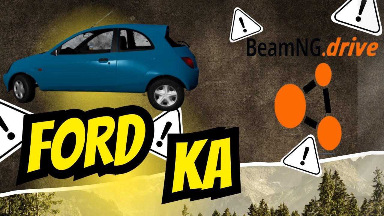 BeamNG Drive - Ford KA -Realistic Car Crashes-g29steeringwheel