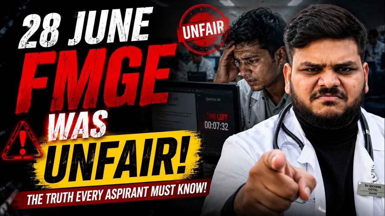 FMGE June 2026 was Unfair !!!