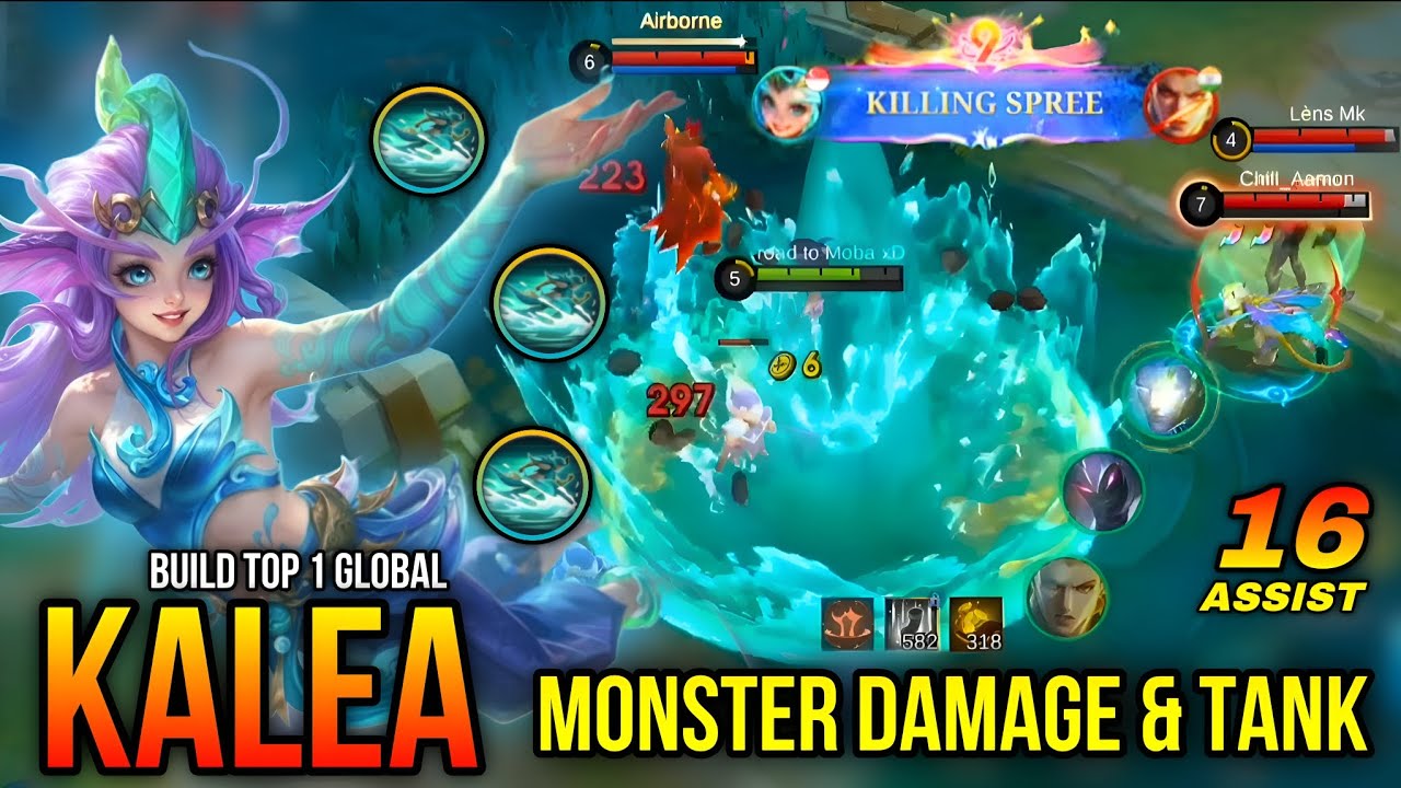 Kalea Insane Heal!! Monster Damage & Tank!! - Build Top 1 Global Kalea ~ MLBB
