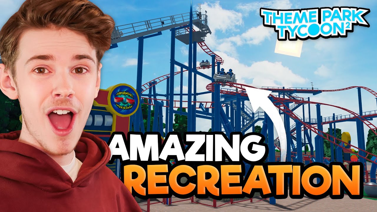 REALISTIC Spinball Whizzer RECREATION in Theme Park Tycoon 2! 😮