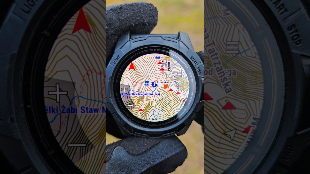 MAPY W ZEGARKU GARMIN