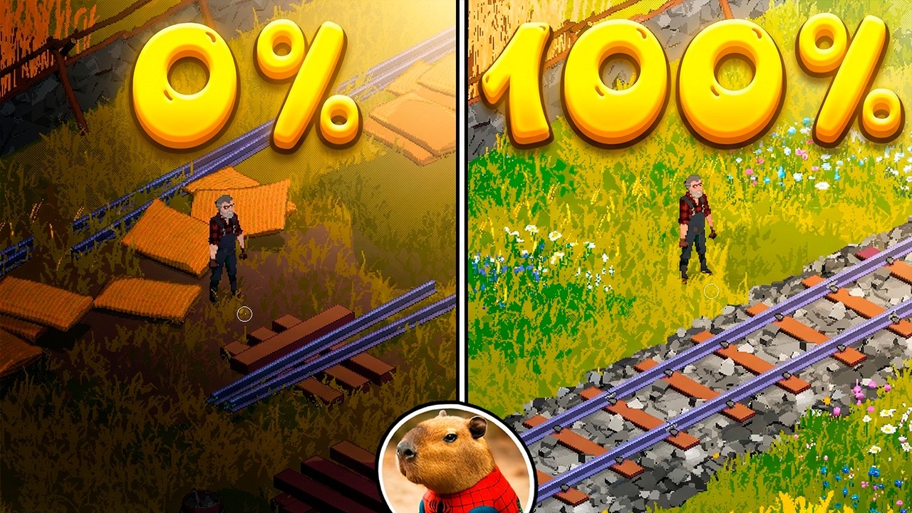 Я прошел Train Goes Right на 100%