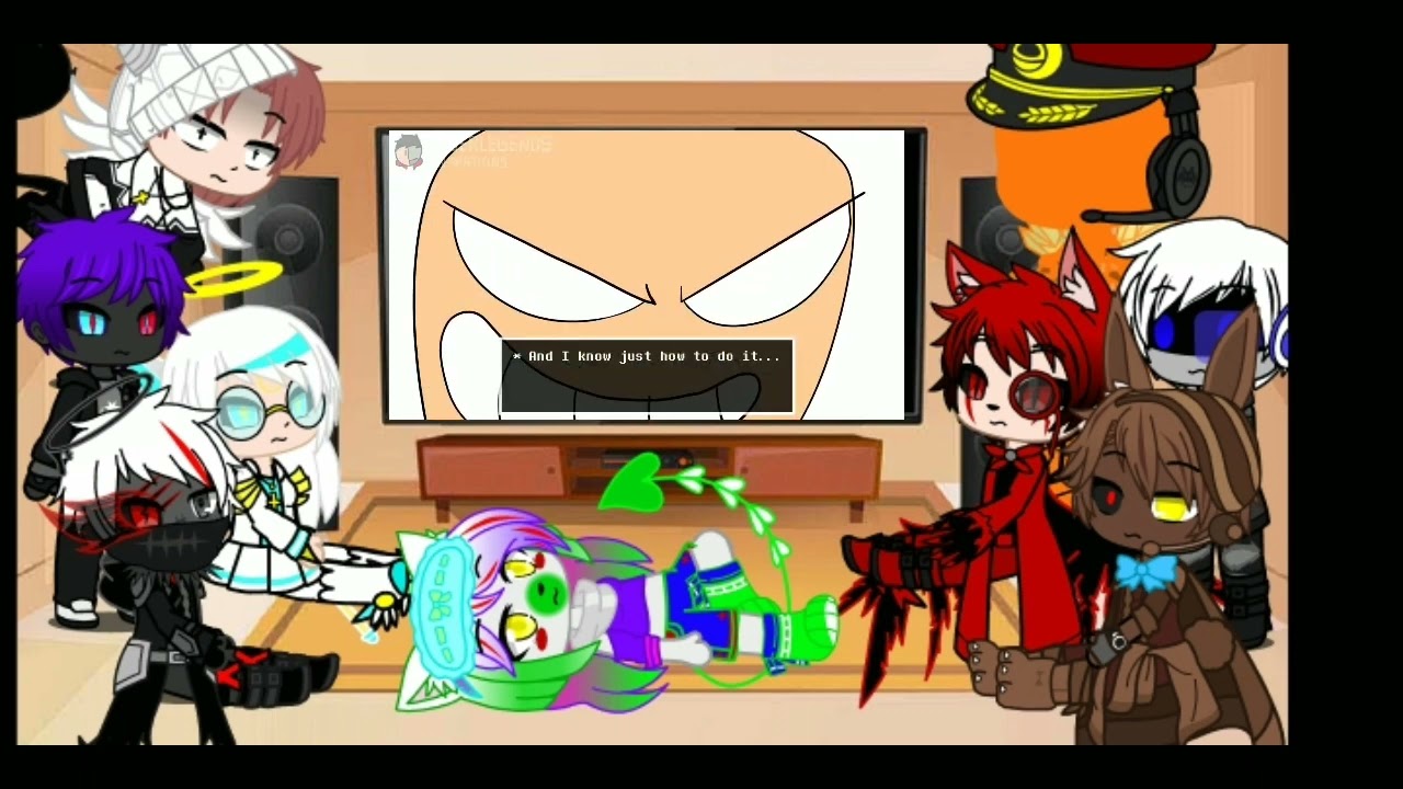 Реакция моей команды,на CyberLegends Animation/If PIBBY CORRUPTION Met VHS!SANS(Чит.опис)...