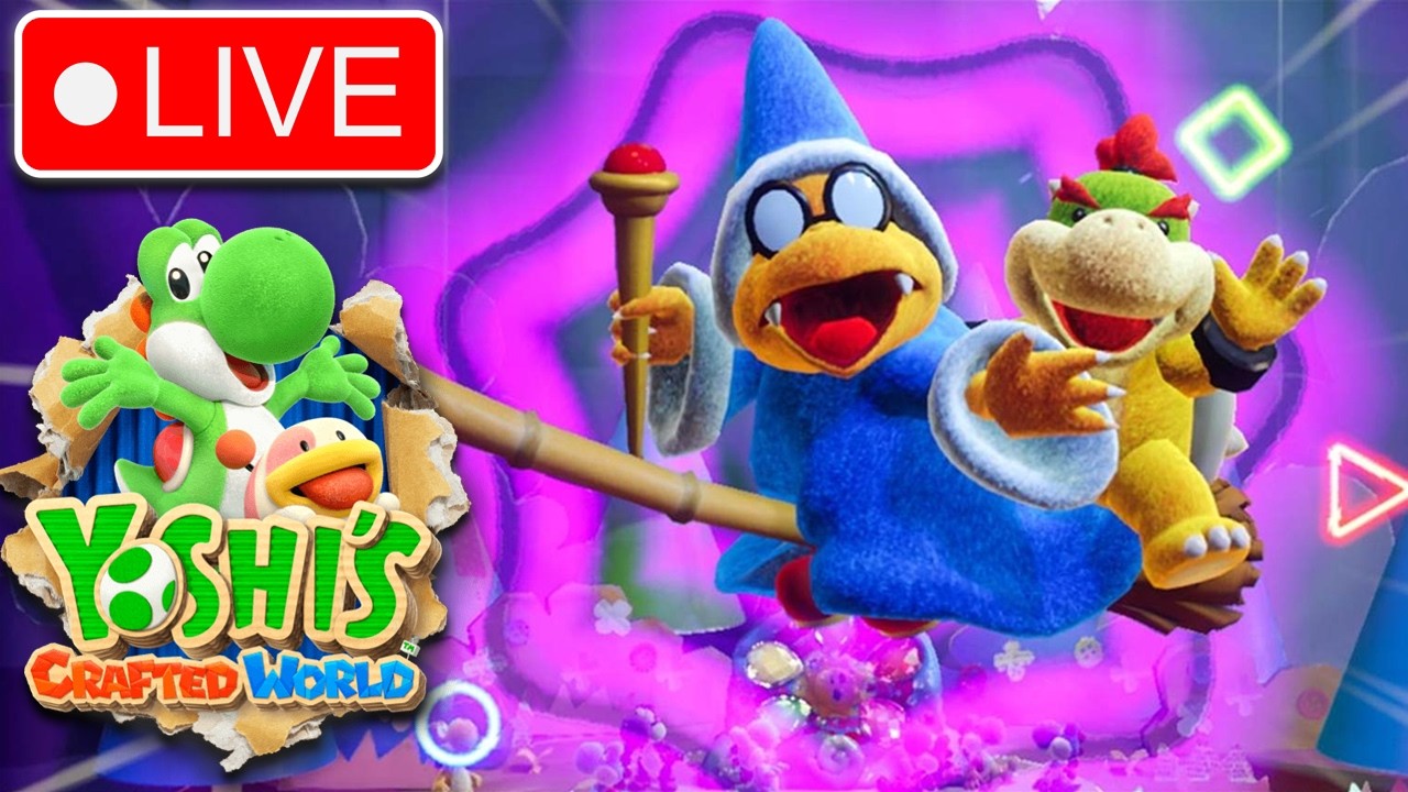 🔴LIVE 🔴🎮🔥 Yoshi’s Crafted World on Nintendo Switch 🔥🎮