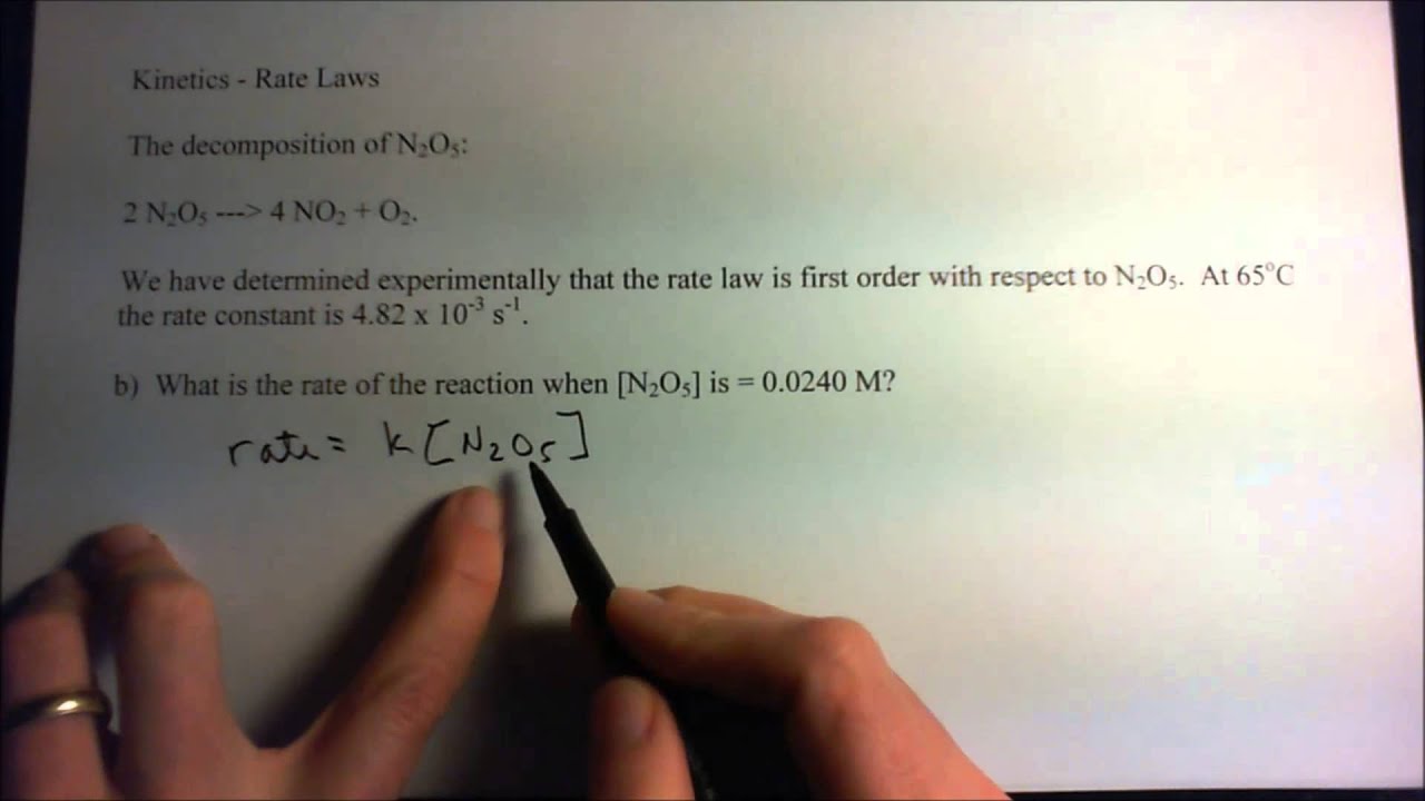 Basic rate laws - worked problems