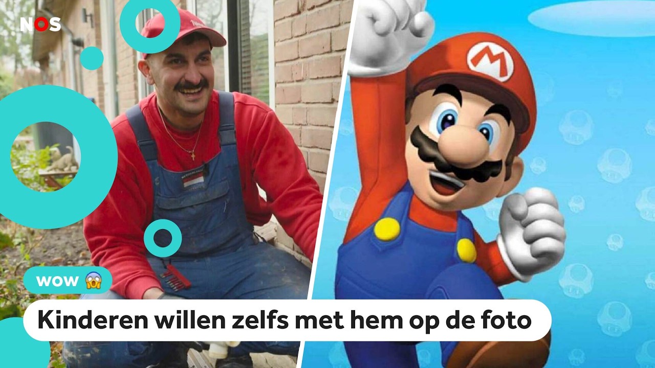 It's-a-me! Deze loodgieter lijkt sprekend op Mario