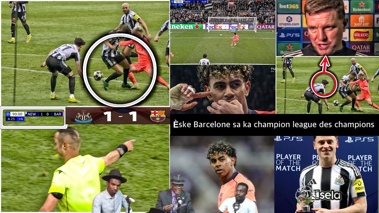 Barcelone sa poko pare pou champion lig chanpyon an, Newcastle gaspiye tout match la…