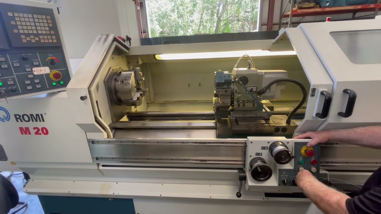 ROMI M20 20” x 60” CNC Flatbed Lathe 2003’ FANUC #GMT-3359