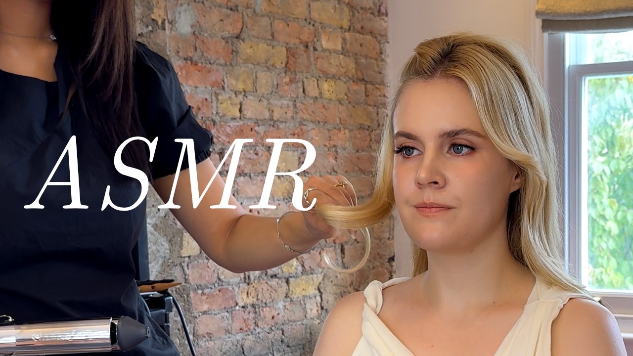 ASMR Korean Style Old Money Soft Glam Makeup and Hair (Unintentional ASMR)