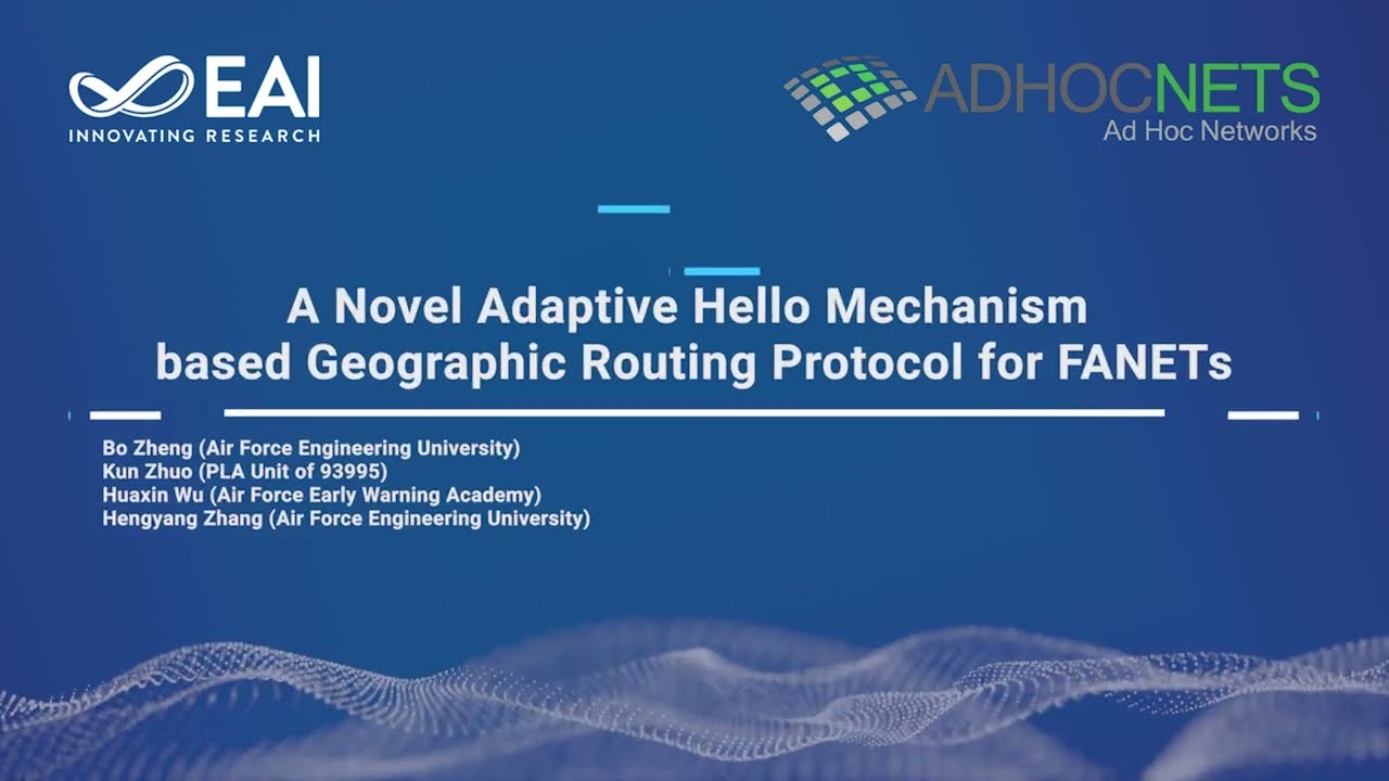 A Novel Adaptive Hello Mechanism based Geographic Routing Protocol for FANETs
