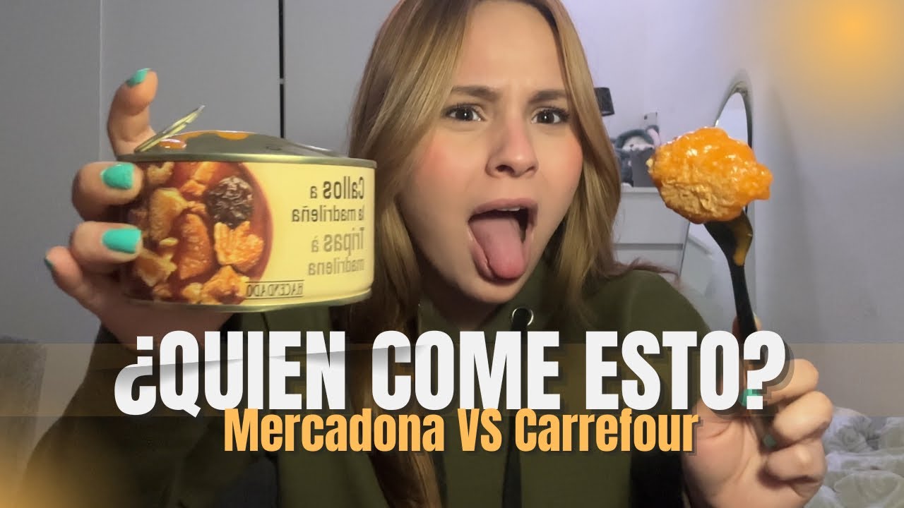 Compré lo MÁS RARO de Mercadona y Carrefour… 🤢