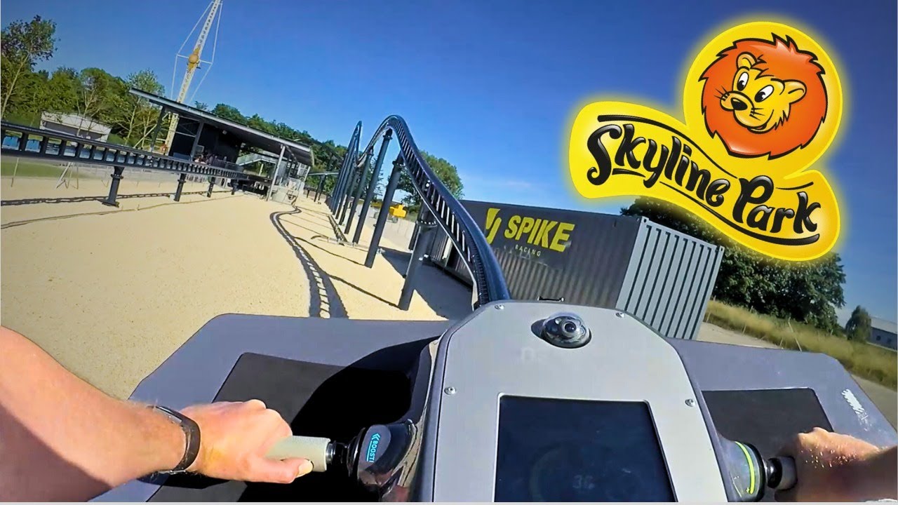 Sky Dragster Skyline Park | Spike Coaster - Onride POV