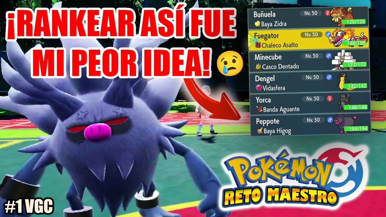 ANNIHILAPE DESTROZA MI TEAM DE AVENTURA EN COMPETITIVO | Reto Maestro Pokémon SCARLET VIOLET VGC #1