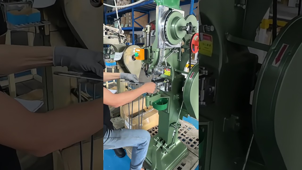 Vietnam Workshop Real Video Automatic Riveting Machine With Washer Feeder #rivetmach #washer_feeder