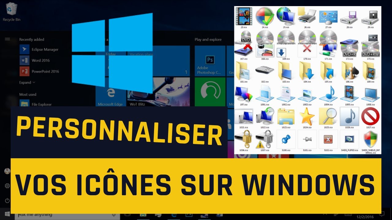 Comment personnaliser vos ic&ocirc;nes sur Windows 10