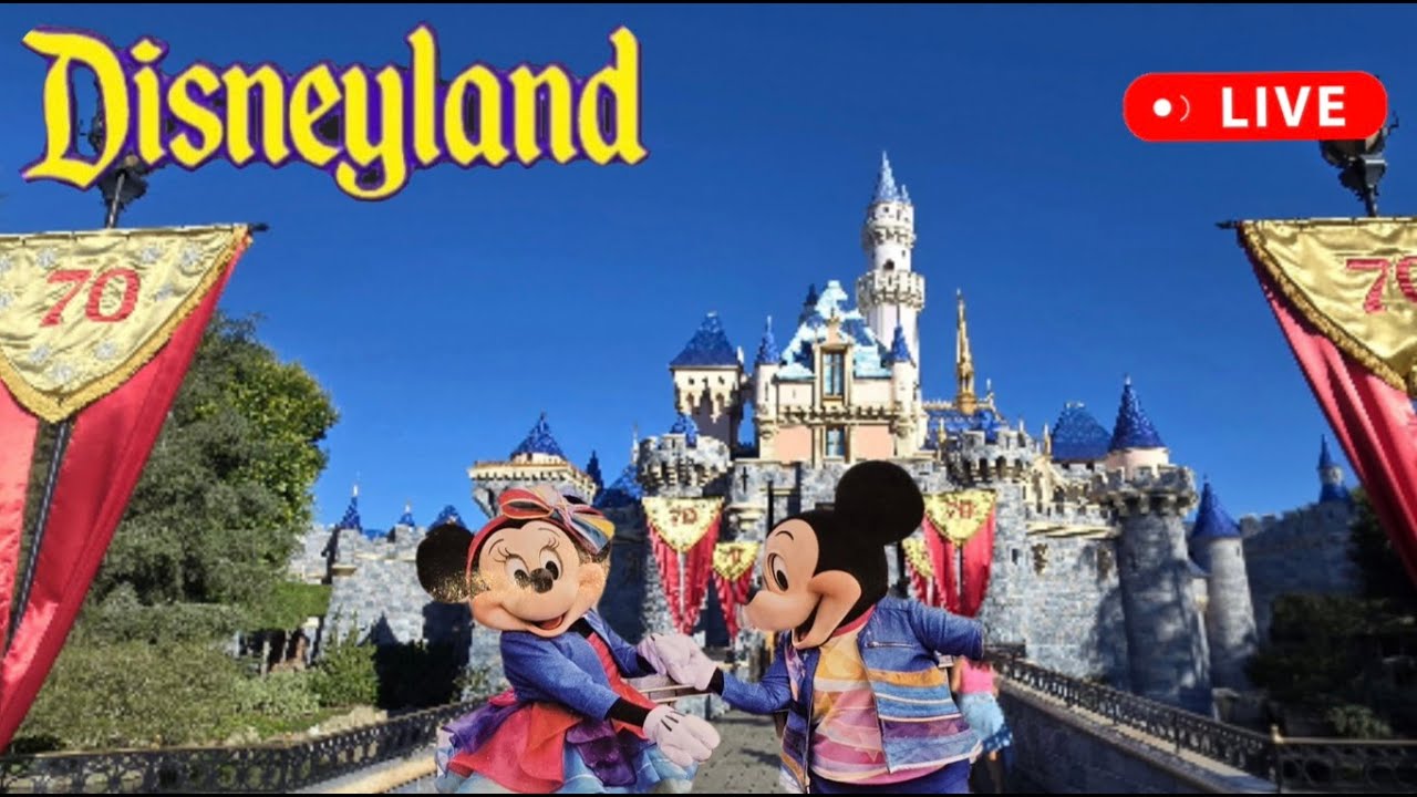 Disneyland Relaxing Fun Day Rides Shows #livestream