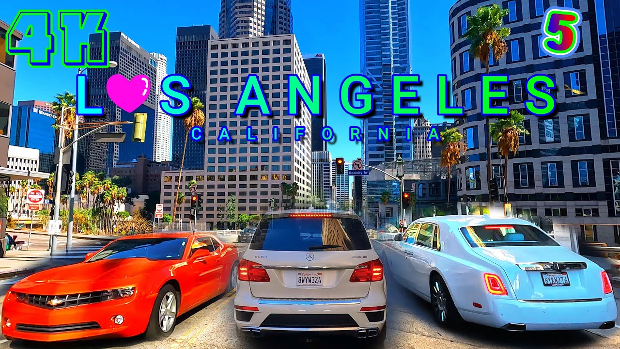 Ultimate Los Angeles Drive Part 5/8, California USA 4K - UHD