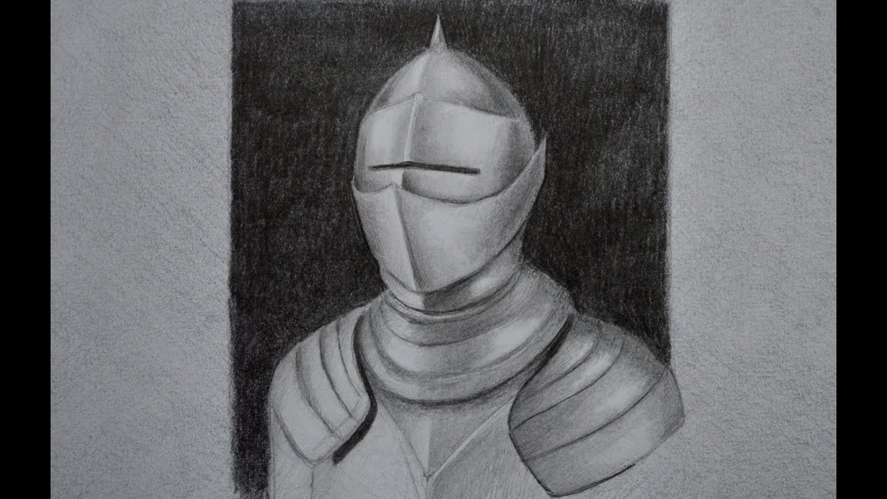 How to Draw Metal: Drawing an Armor - Fine Art-Tips