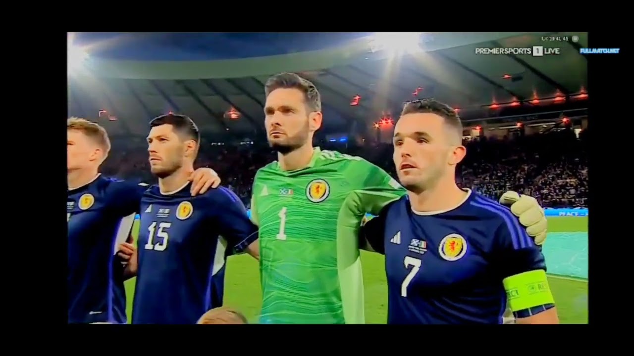 Scotland vs Republic of Ireland National Anthem - UEFA Nations League 2022-23