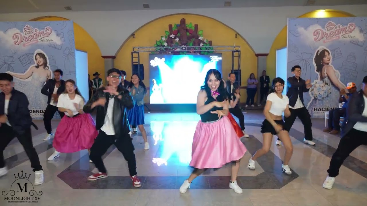🎬 Coreografía temática GREASE para XV | VASELINA ¡Una idea diferente y espectacular! Moonlight XV