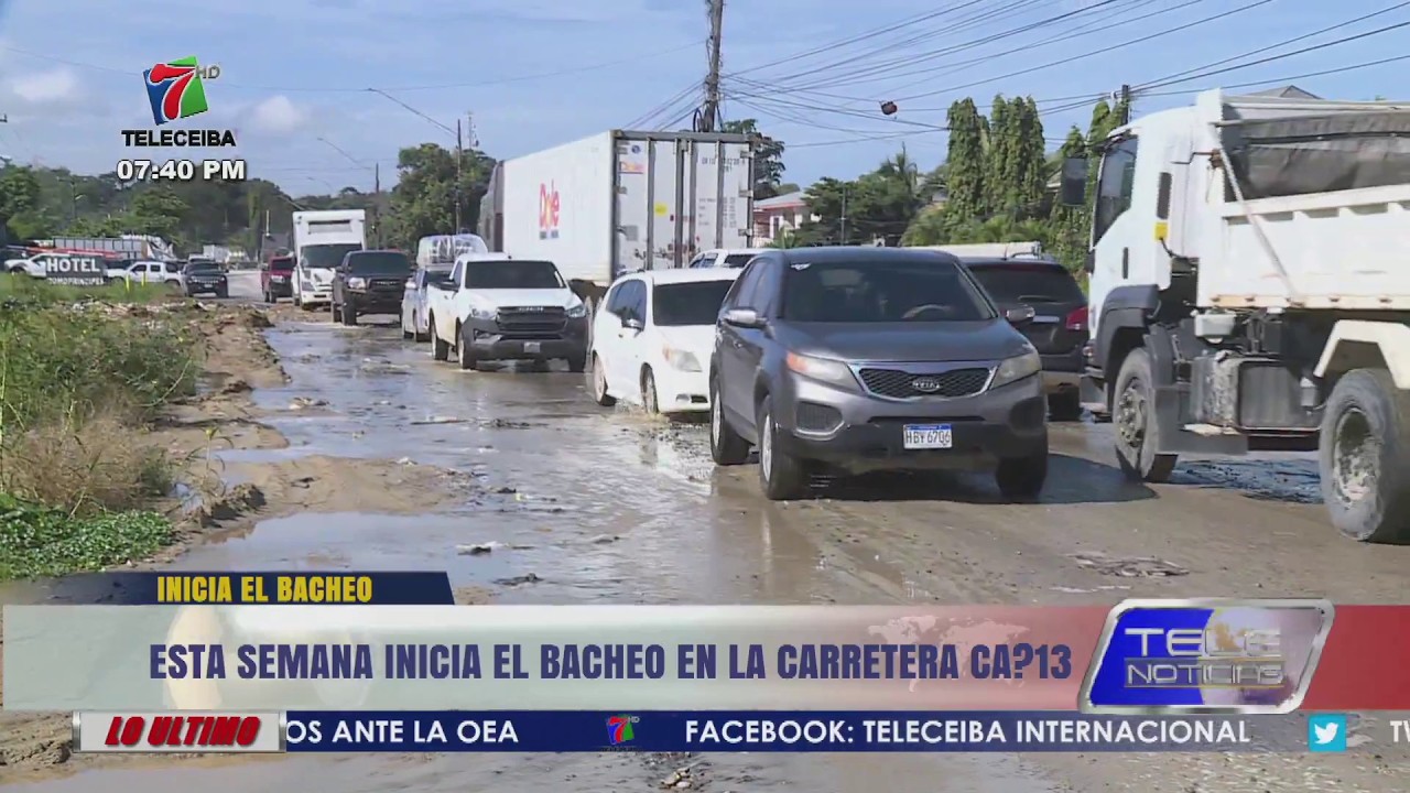 Esta semana inicia el bacheo en la carretera CA-13 en La Ceiba