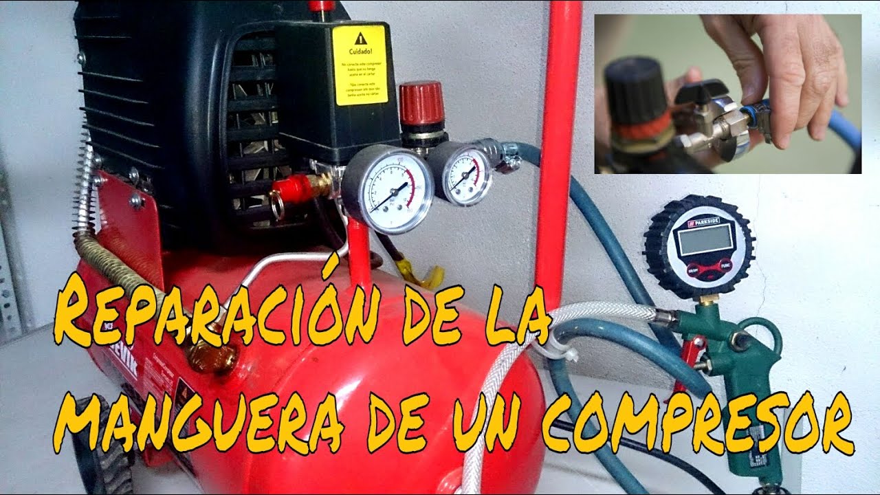 CÓMO REPARAR LA MANGUERA DE UN COMPRESOR. PASO A PASO.