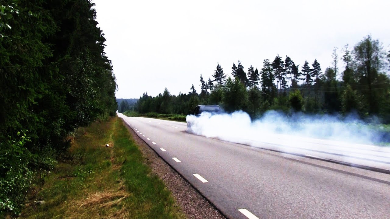 Burning rubber with  AWD  syclone