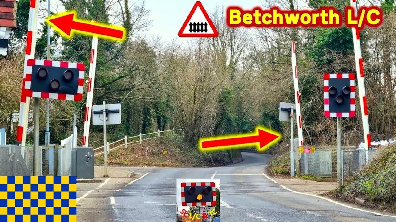 New Barriers at Betchworth Level Crossing, Surrey