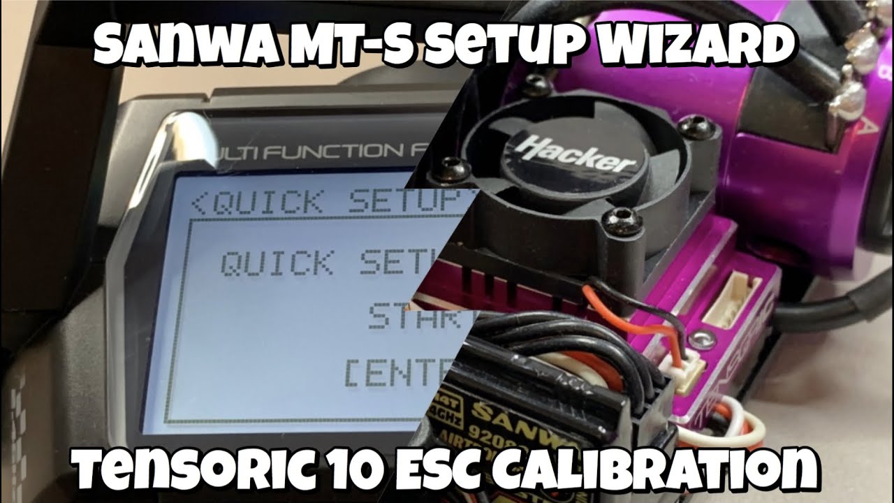 Sanwa (Airtronics) MT-S - [Setup Wizard] + Hacker Tensoric 10 ESC -  [Calibration]