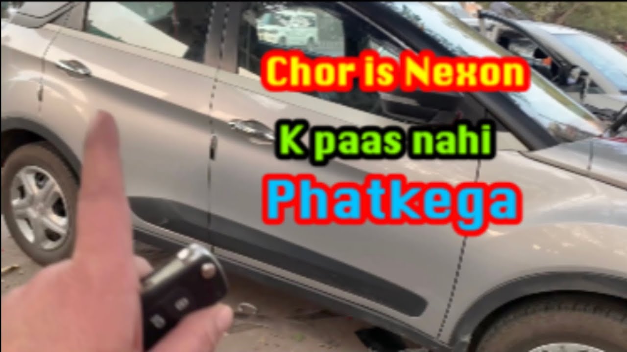Tata Nexon xms locking/ab chor darr k bhag jayega/company central locking security activated beep
