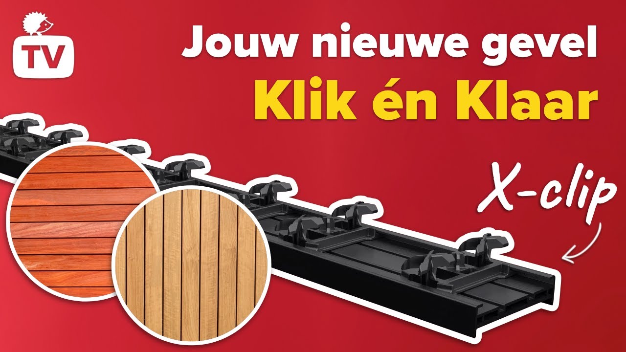 X-clip: Snel en makkelijk prachtige gevelbekleding monteren