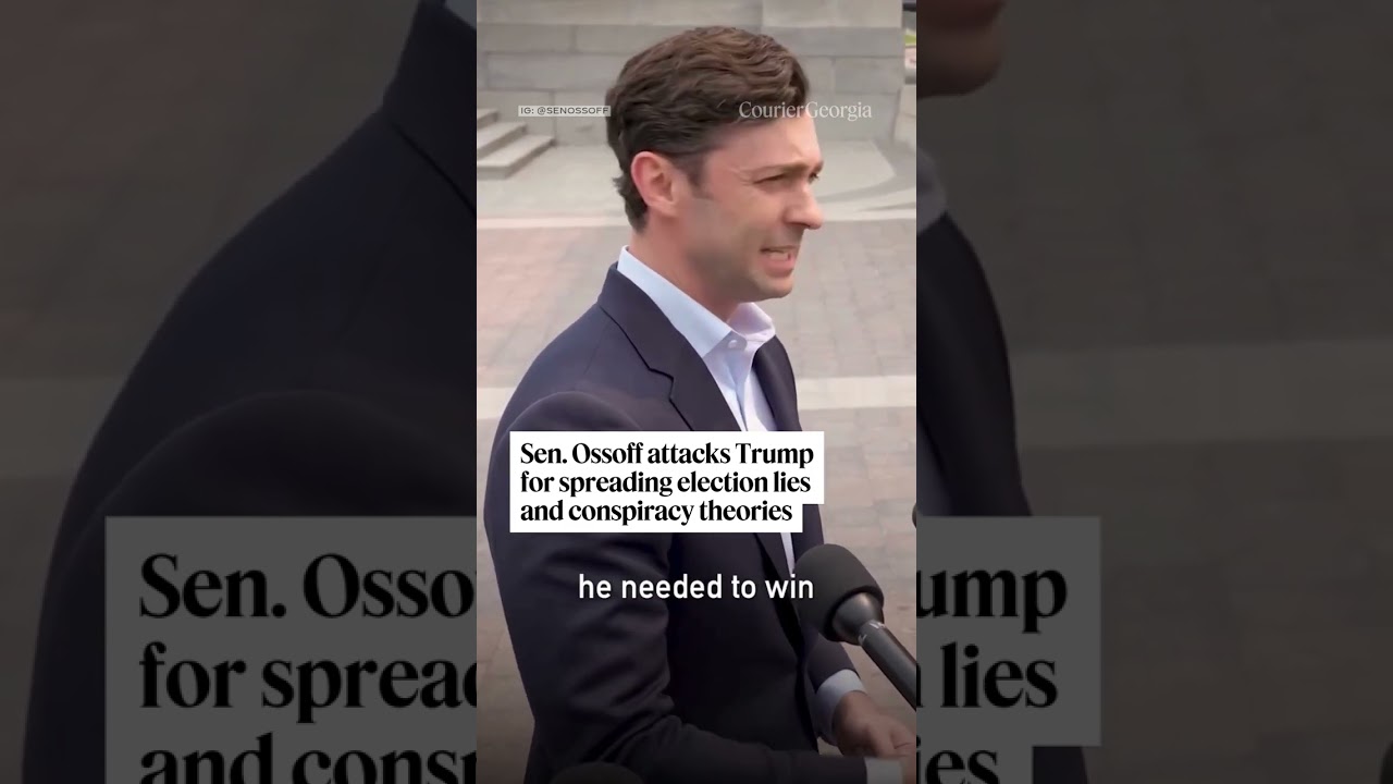 Sen. Ossoff attacks Trump for spreading election lies and conspiracy theories