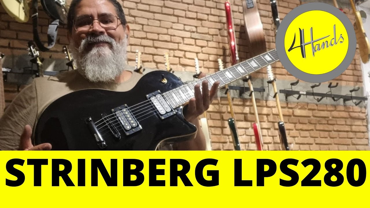 REVIEW E DEMONSTRAÇÃO GUITARRA STRINBERG LPS280 BLACK CUSTOM